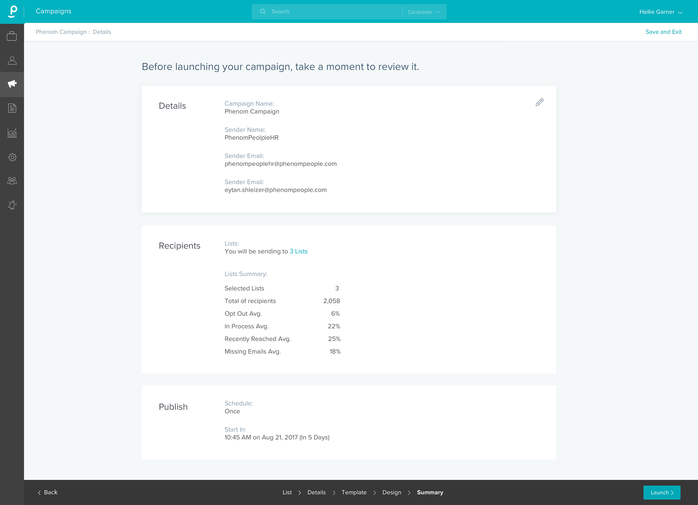 Candidate Communication 7